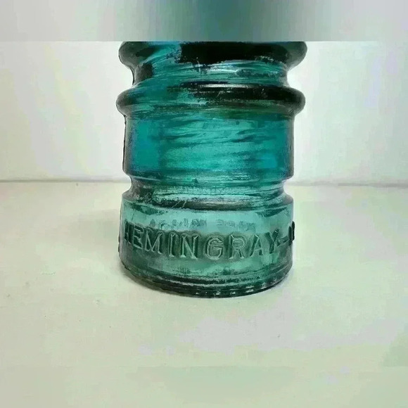 Hemingray -12 Blue Insulator Made in USA - Vintage - Picture 5 of 6
